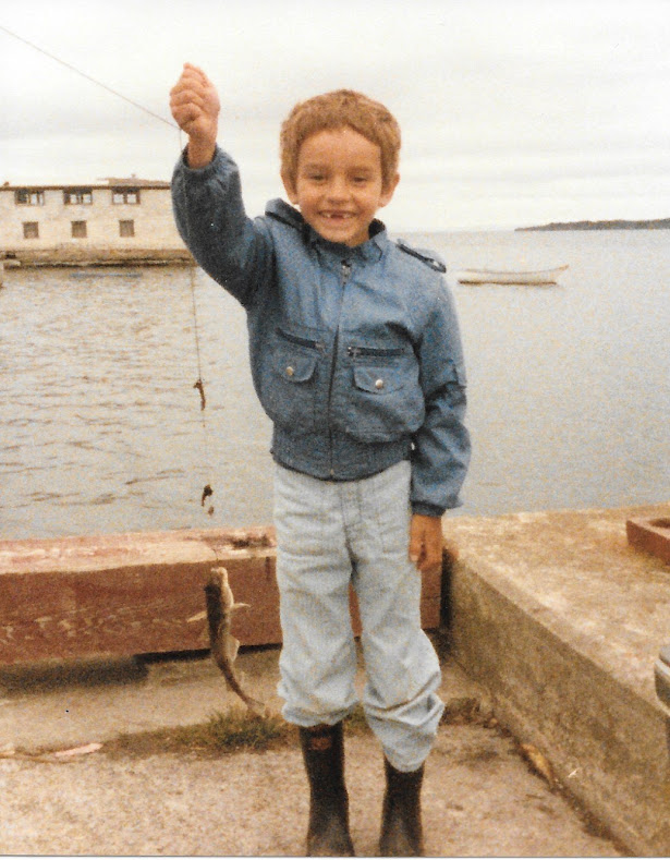 Tim after catching a fish