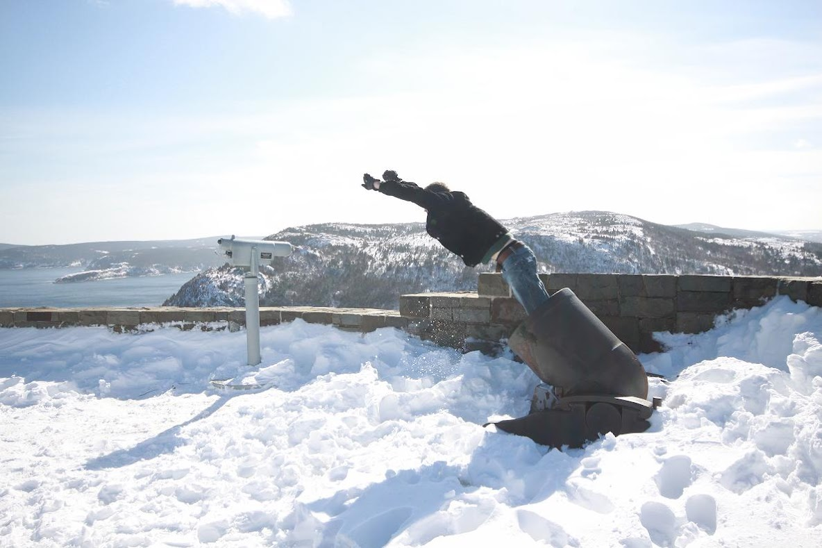 Tim being metaphorically shot out of a cannon towards Calgary